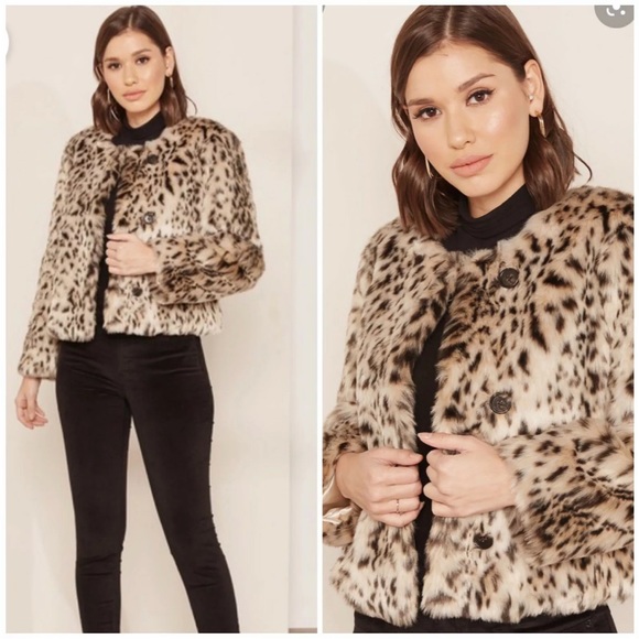 J Crew cropped Leopard Faux Jacket / Coat SIZE XXS NWOT